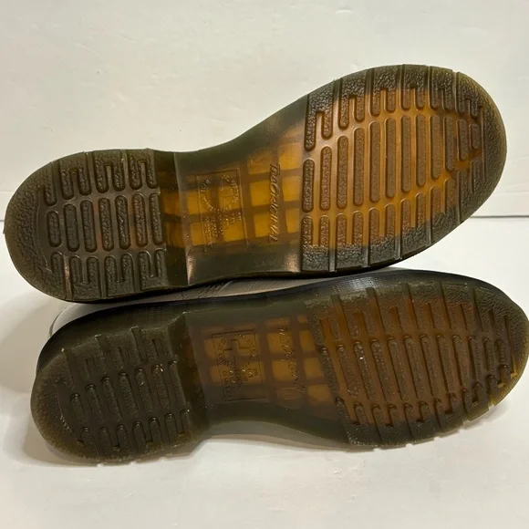 Dr. Martens White Virginia Leather 1460 Pascal Lace Up Combat Boots 8 - Picture 8 of 11